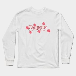 CANADA Maple Leaf Long Sleeve T-Shirt